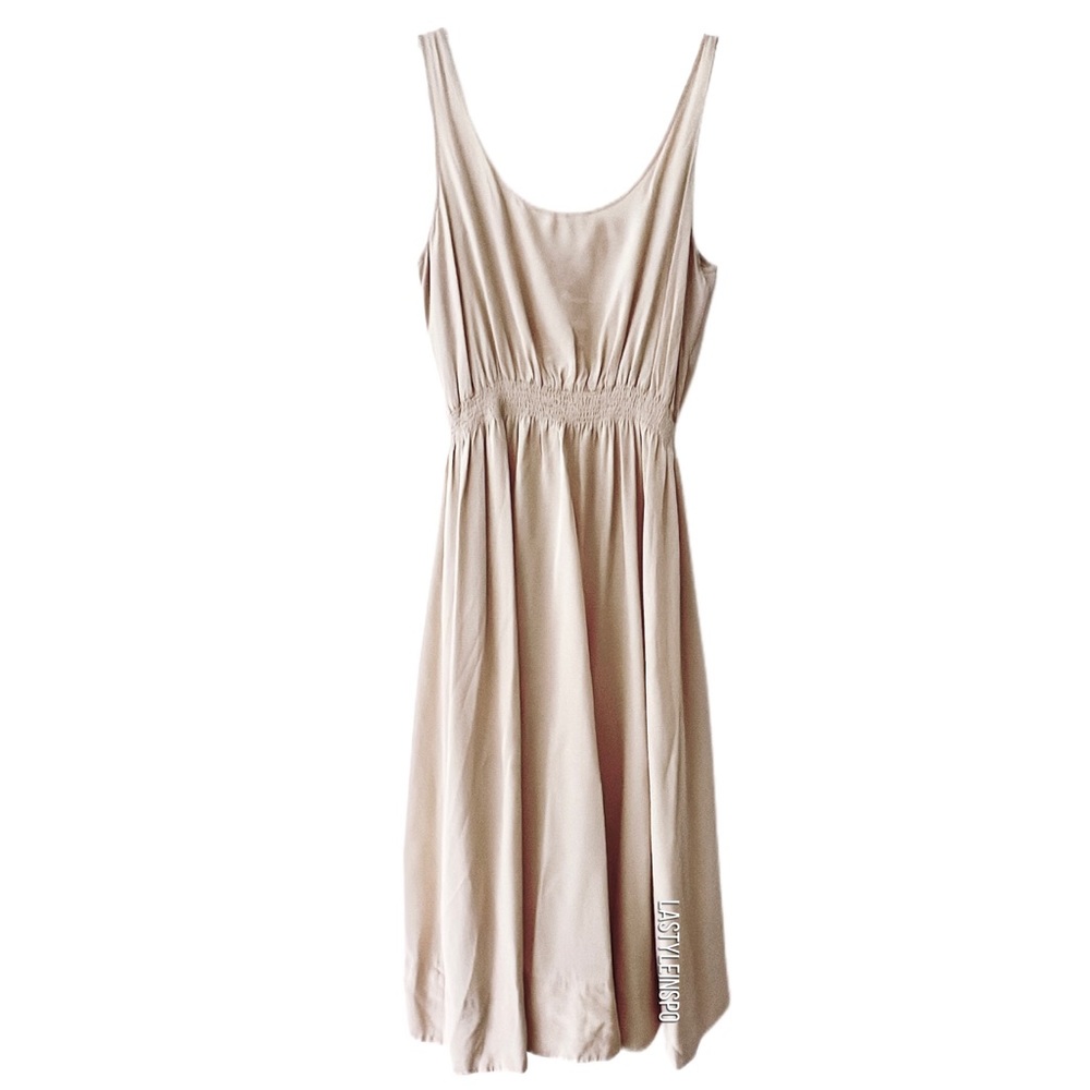 Club Monaco Beige Midi Dress - Picture 2 of 5
